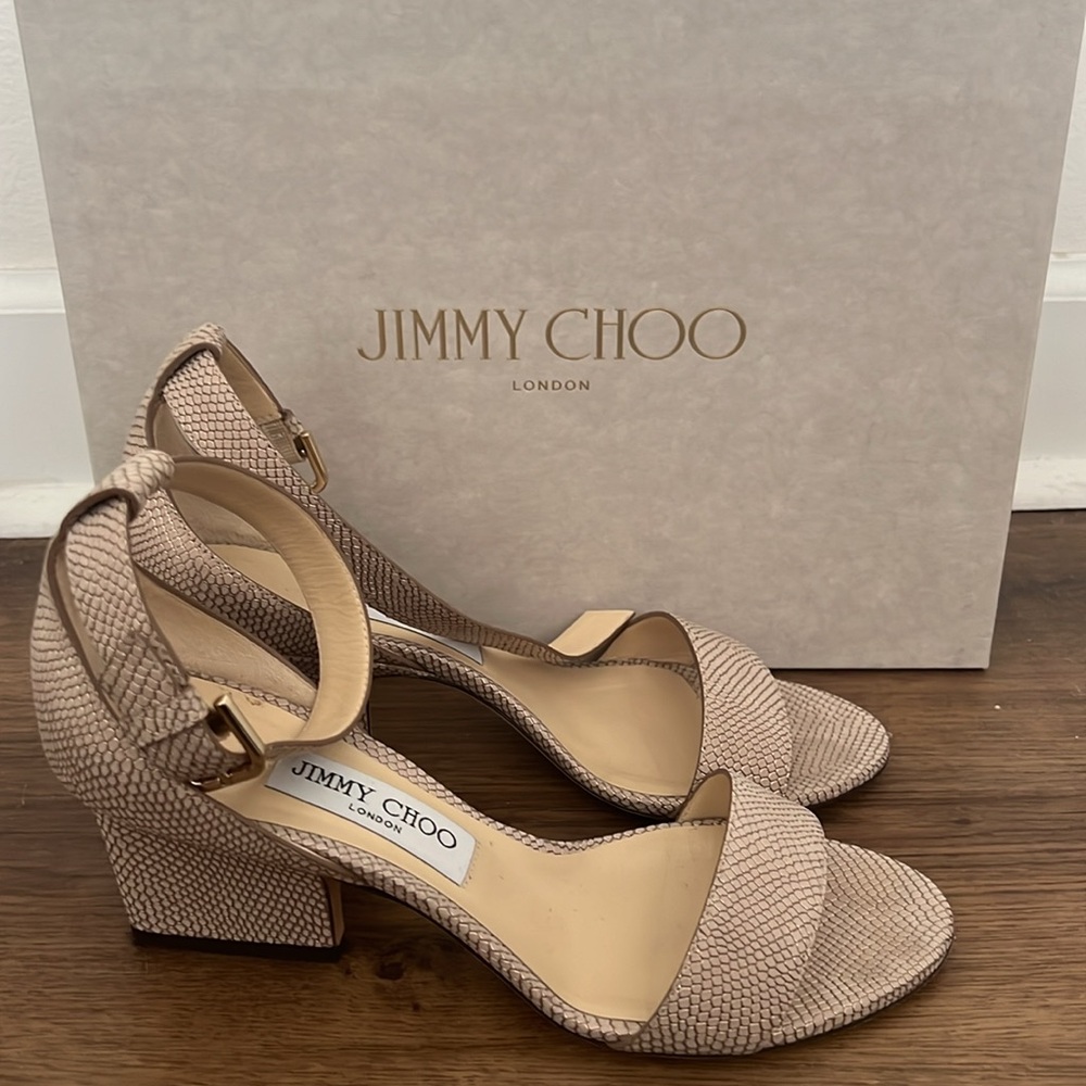 Jimmy Choo Edina 37.5 Nude